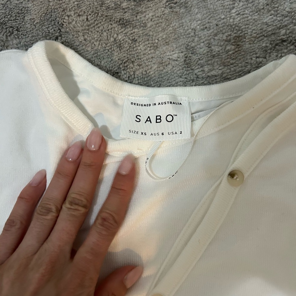 Sabo Skirt Cream Button-Up Top